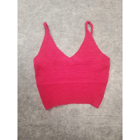 Altar'd State Women's Medium Pink Cropped Tank Top - Picture 1 of 5